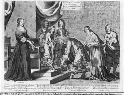 The Chiefs of the Fronde Admitted to Greet King Louis XIV after His Return by French School
